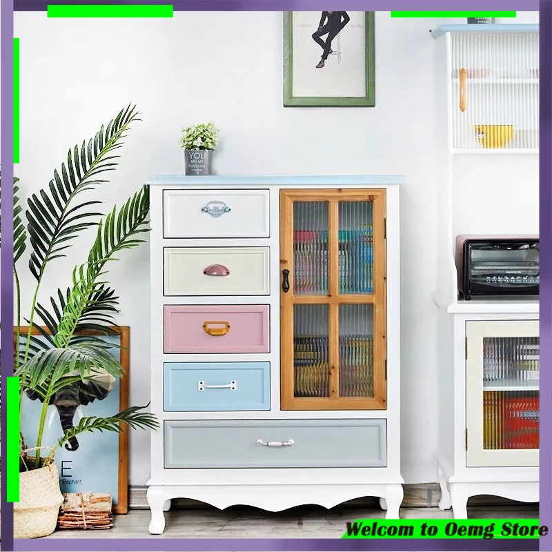 

Luxury Dust Proof Living Room Cabinet Craft Organizer Cabinet Entryway Side Dining Room American Muebles De Salon Furniture