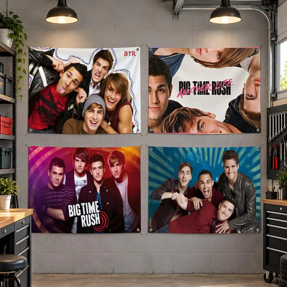 Group Pop Big Time Rush Flags Fan Flag Banner Outdoor Camping Backyard Lawn Garden Patio Party Decor Gift