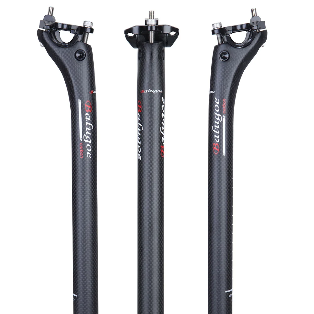 

2020 BALUGOE Full Carbon MTB Bike seatpost seat tube Road Bicycle Seatpost Mountain Bike Seatpost 25.4 27.2 30.8 31.6-350/400MM