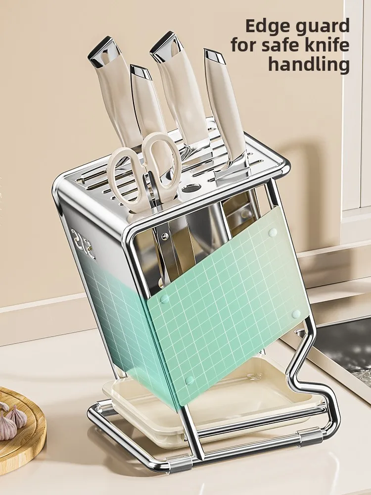 

Stainl Steel Kitchen Knife Holder Multi-Function Utensil Chopstis Storage New 2025 Kitchen Knife Placement