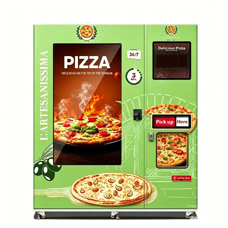 Pizza Selling Machine Smart Food Vending Kiosk with Contactless Ordering and Fast Cooking Customized