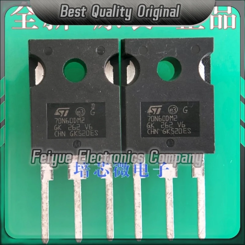 5PCS-20PCS  STW70N60DM2 70N60DM2  MOS TO-247 600V/66A Best Quality Imported Original