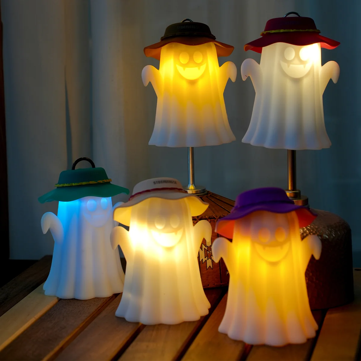 Cute Ghost Shape Silicone Camping Lantern Shade Compatible with 38 Explore Goal Zero And Most Cylindrical Camping Lights view 5