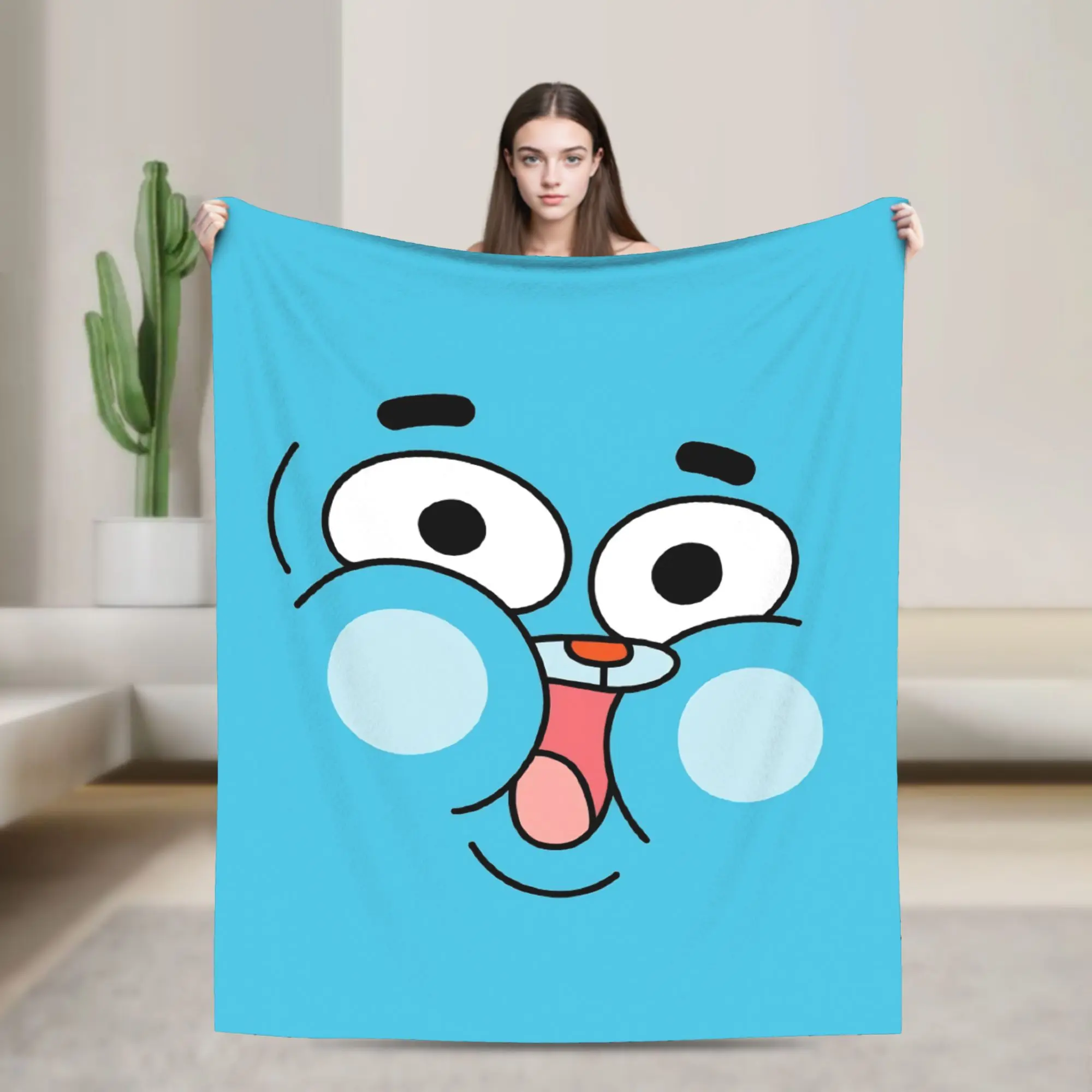 Gumballs Face Blankets Amazings Gumballs Flannel Awesome Warm Throw Blanket for Coverlet  Winter