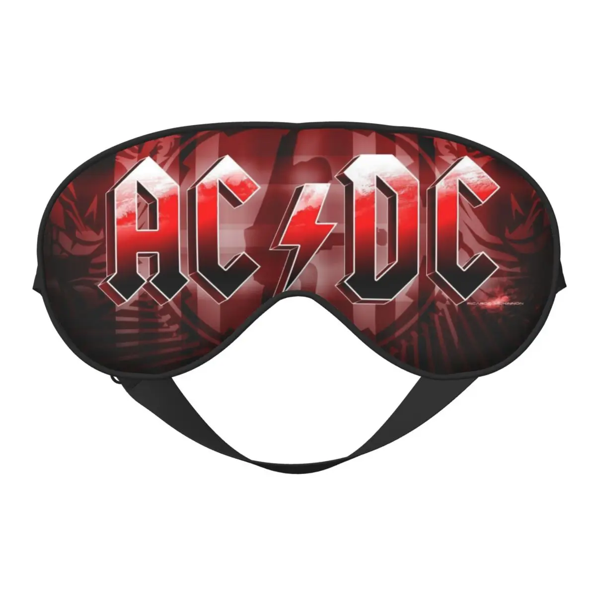 

Пользовательские AC DC Rock Roll Band Мягкие дорожные маски для глаз Двухсторонние повязки на глаза Регулируемые блокирующие легкие патчи для глаз для дома
