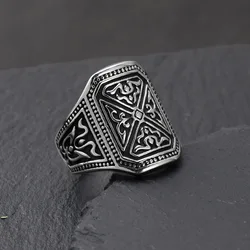 Stainless Steel Halloween Dark Ornaments Men's Ring Fashion Biker Band Rings Jewelry Party gift Jewelry