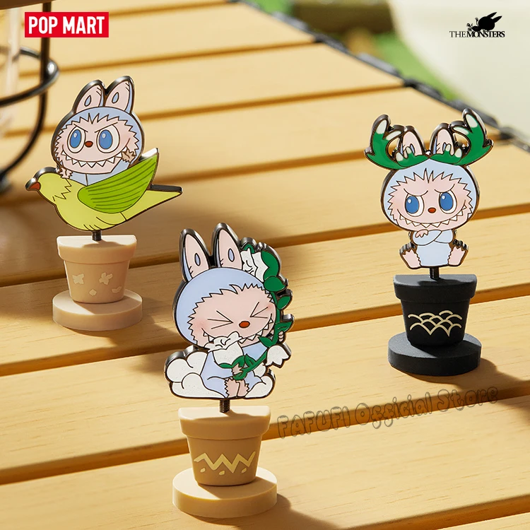 POPMART THE MONSTERS Fallin Wild Series Badge Blind Box Mystery Box Toys Doll Cute Anime Figure Ornaments Collection Gift