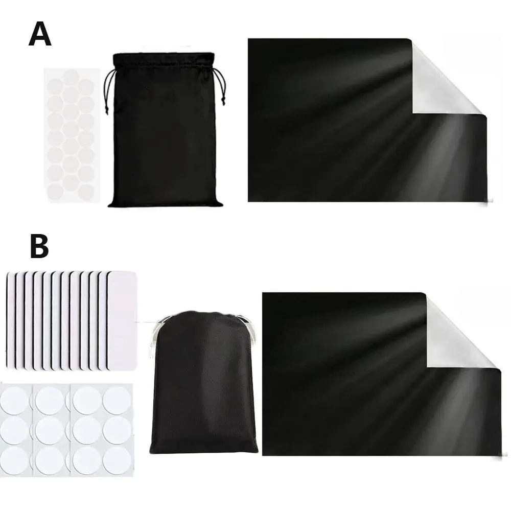 Adjustable Temporary Blackout Window Shade, UV Block Thermal Insulation Travel Curtain for Nursery Bedroom