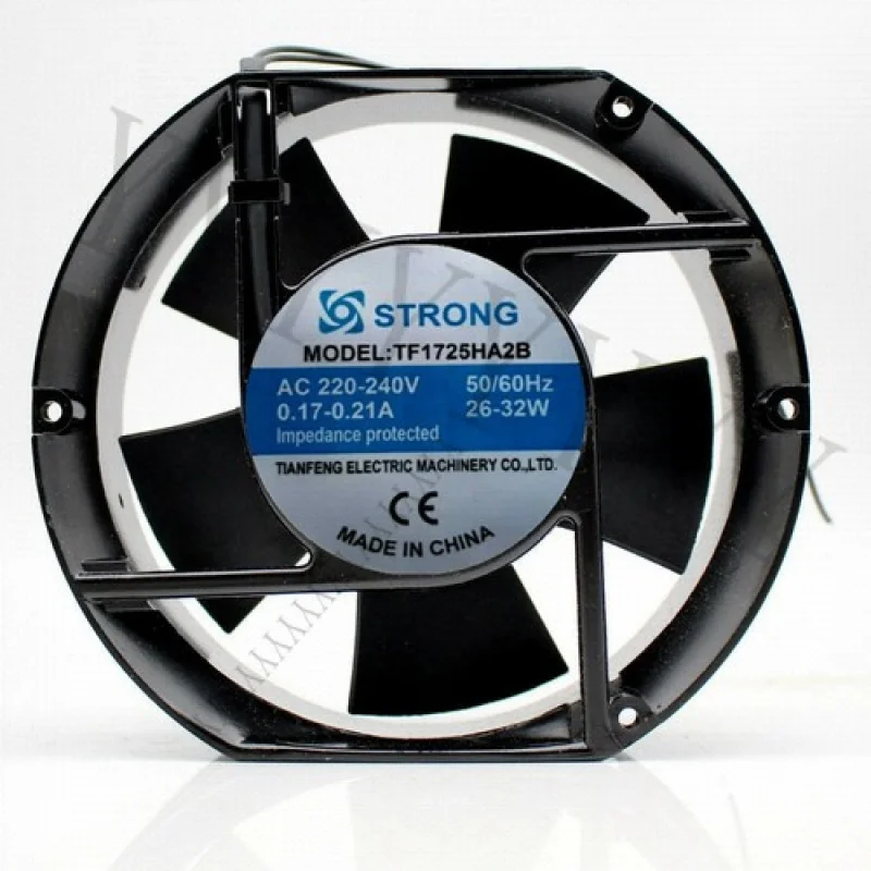 

Для 1 шт. Вентилятор STRONG TF1725HA2B 220-240 В 0,17-0,21 А 17251 17 см осевой вентилятор 2 провода