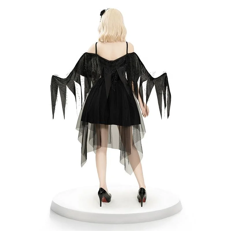 Red Devil Angel loween Costume Set da donna k Angel Role-plang Outfit Ele Gonna e top per donna