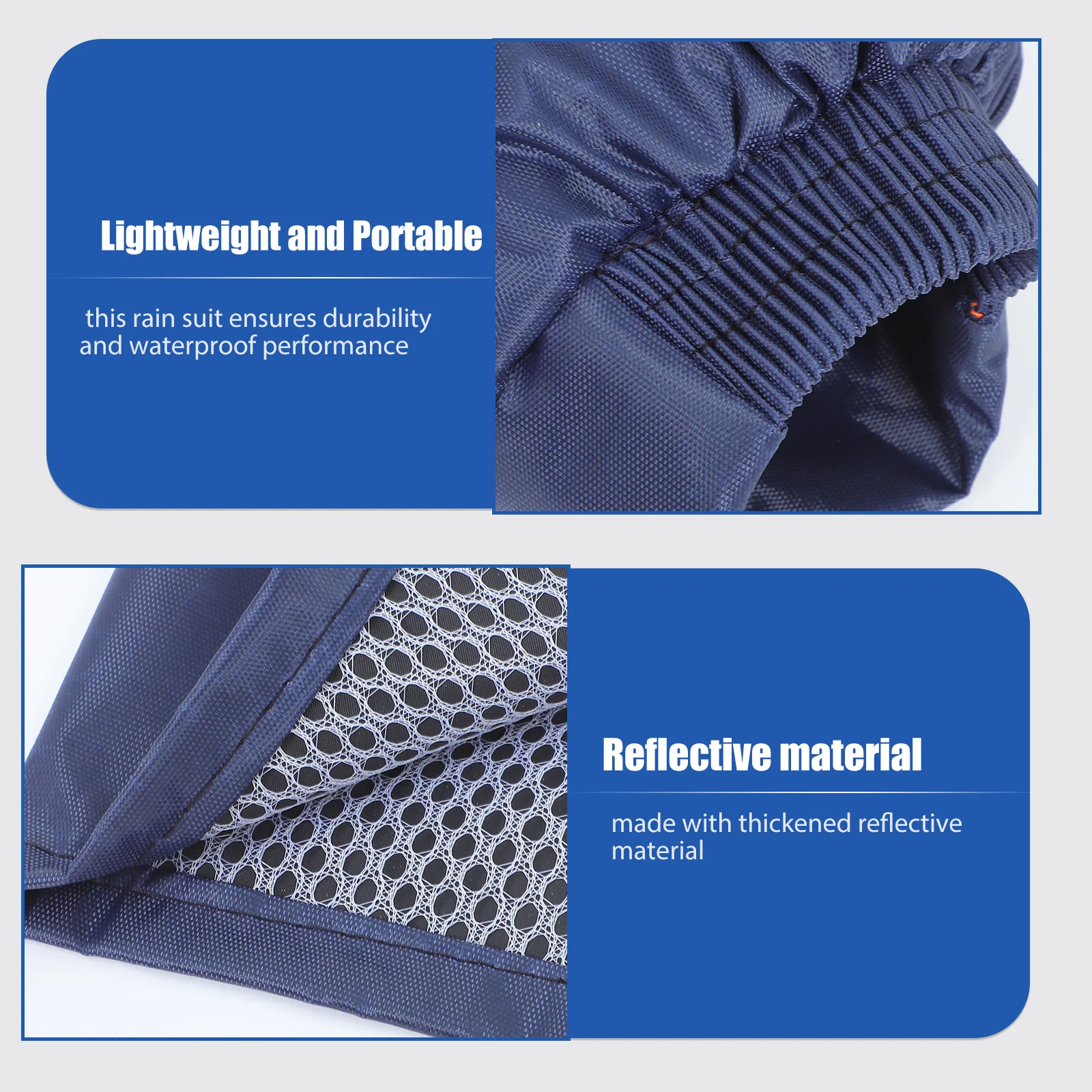 오토바이 비옷 정장 야외 재킷 사이클링 반사 후드 비옷과 레인 팬츠 캠핑 장비 하이킹 비바람에 견디는 재킷