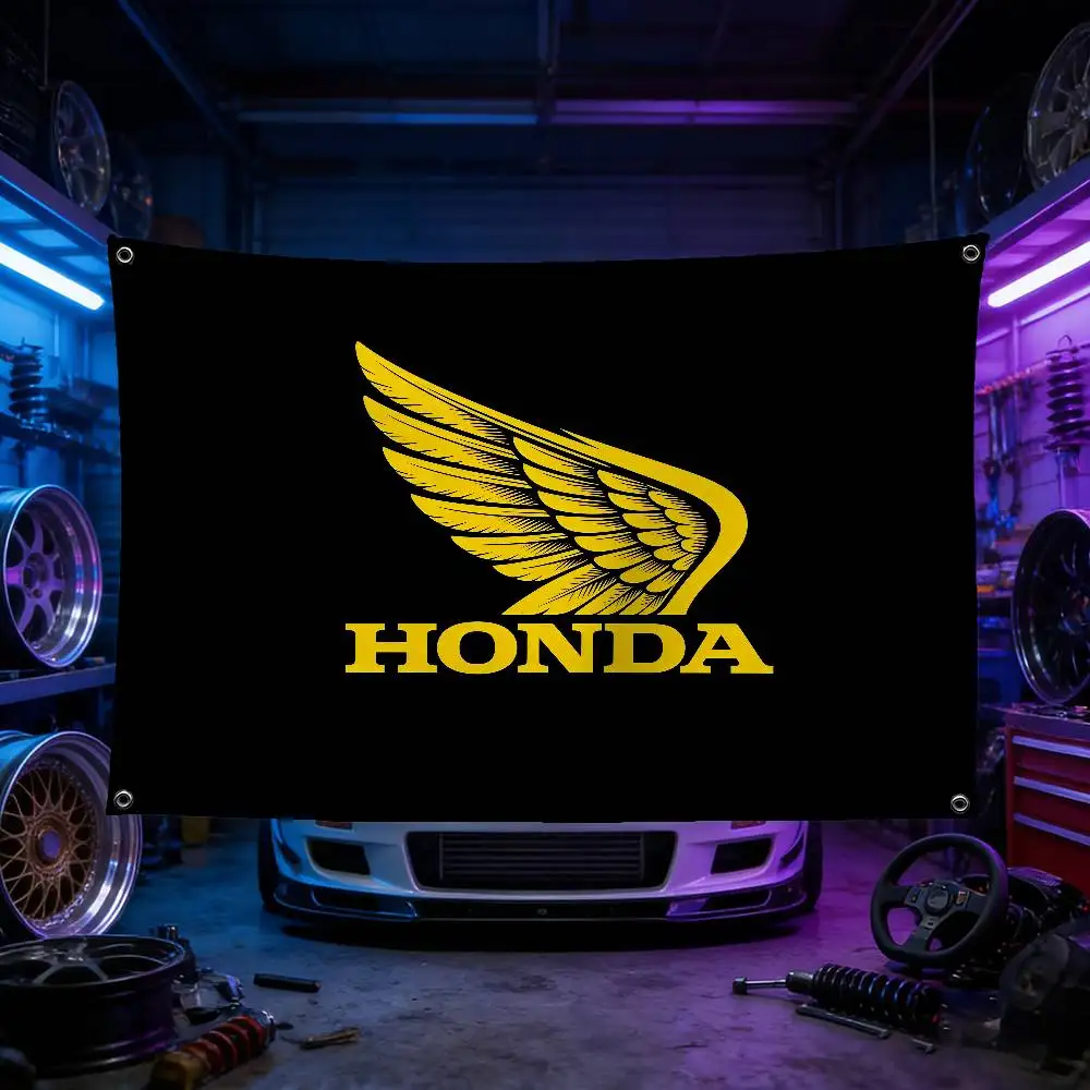 

Флаг для мотоцикла HONDA, 120 г, из матового полиэстера, с сублимационной печатью, прочный, для декора дома, мероприятий, подарок на выпускной