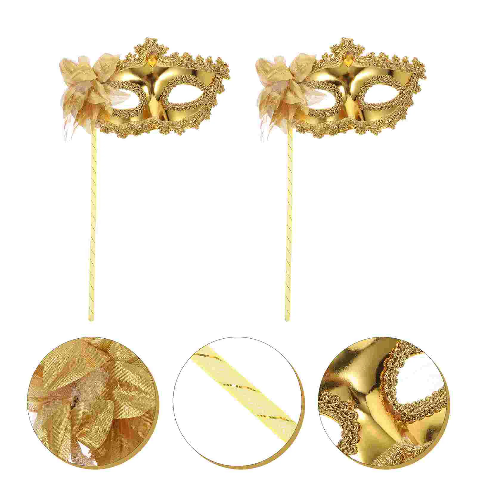 

3 Pcs Party Eye Mask Crystal for Halloween Retro Decor Creative Costume Facial Blindfold Ball