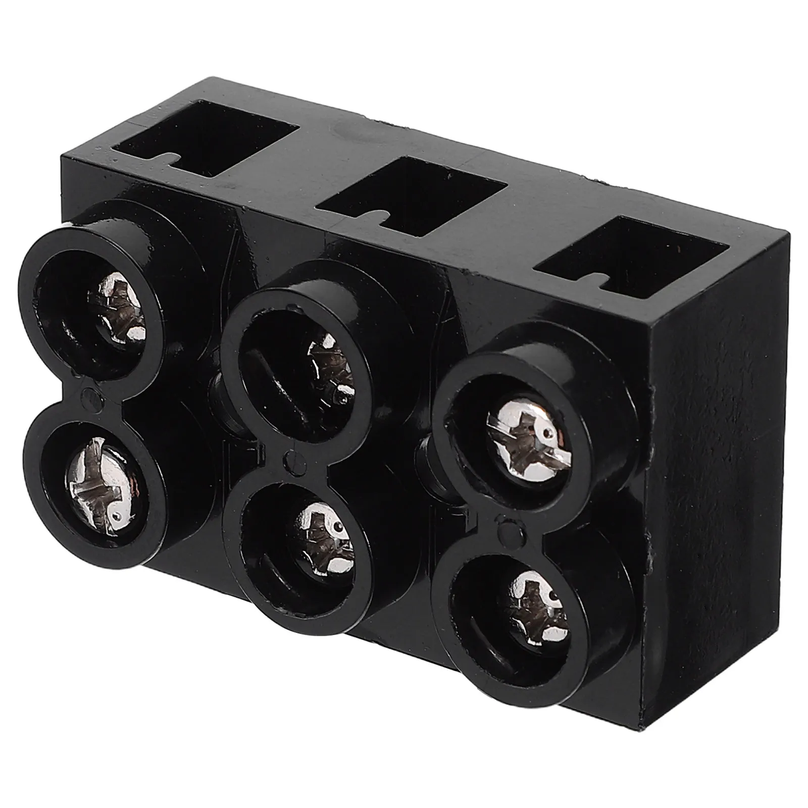 3 Position Dual Row Screw Terminal Block High Flame Retardant Electrical Barrier Strip Ground Circuit Connector for Industrial