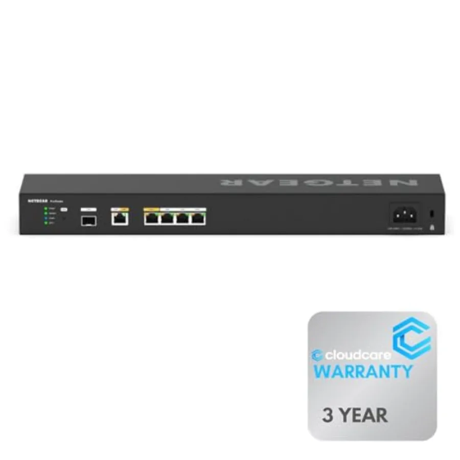 

Маршрутизатор NETGEAR PR60X 6-портовый 10G Multi-Gig с двумя WAN-портами, настольный/настенный, с облачным управлением Insight