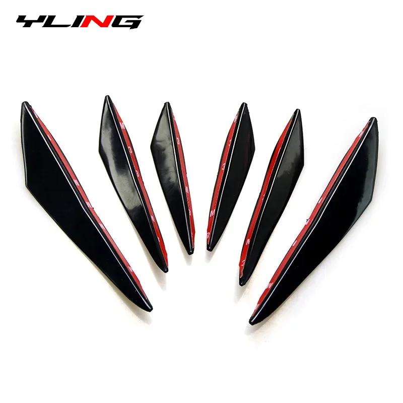 6 Universal Car Styling Accessories Front Bumper Spoiler For Audi Q3 Q5 SQ5 Q7 A1 A3 S3 A4 S4 RS4 RS5 A5 A6 S6 C6 C7 S5 A7 S7 A8 - view 2