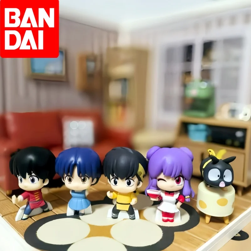 Bandai genuino Ranma Nibun-No-Ichi Gashapon juguetes postura de pie estilo serie champú Anime figura modelo decoración regalos