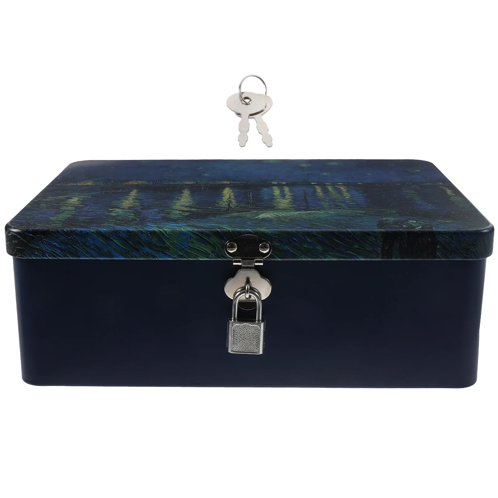 

Small Container with Lid Lockable Document Jewelry Organizer Desk Accessories For Keepsakes Memory Lightweight Durable Compact