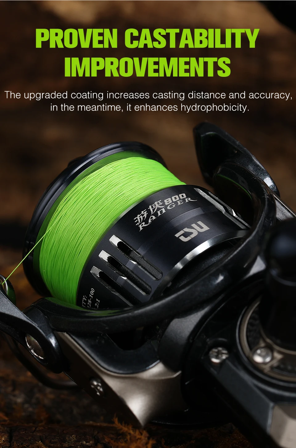 TSURINOYA 8 Stränge geflochtene PE-Angelschnur 300 m H8 16LB 22LB 25LB 30LB 40LB 45LB 50LB Long Casting Smooth 8 Weaves Tackle – Detail 8