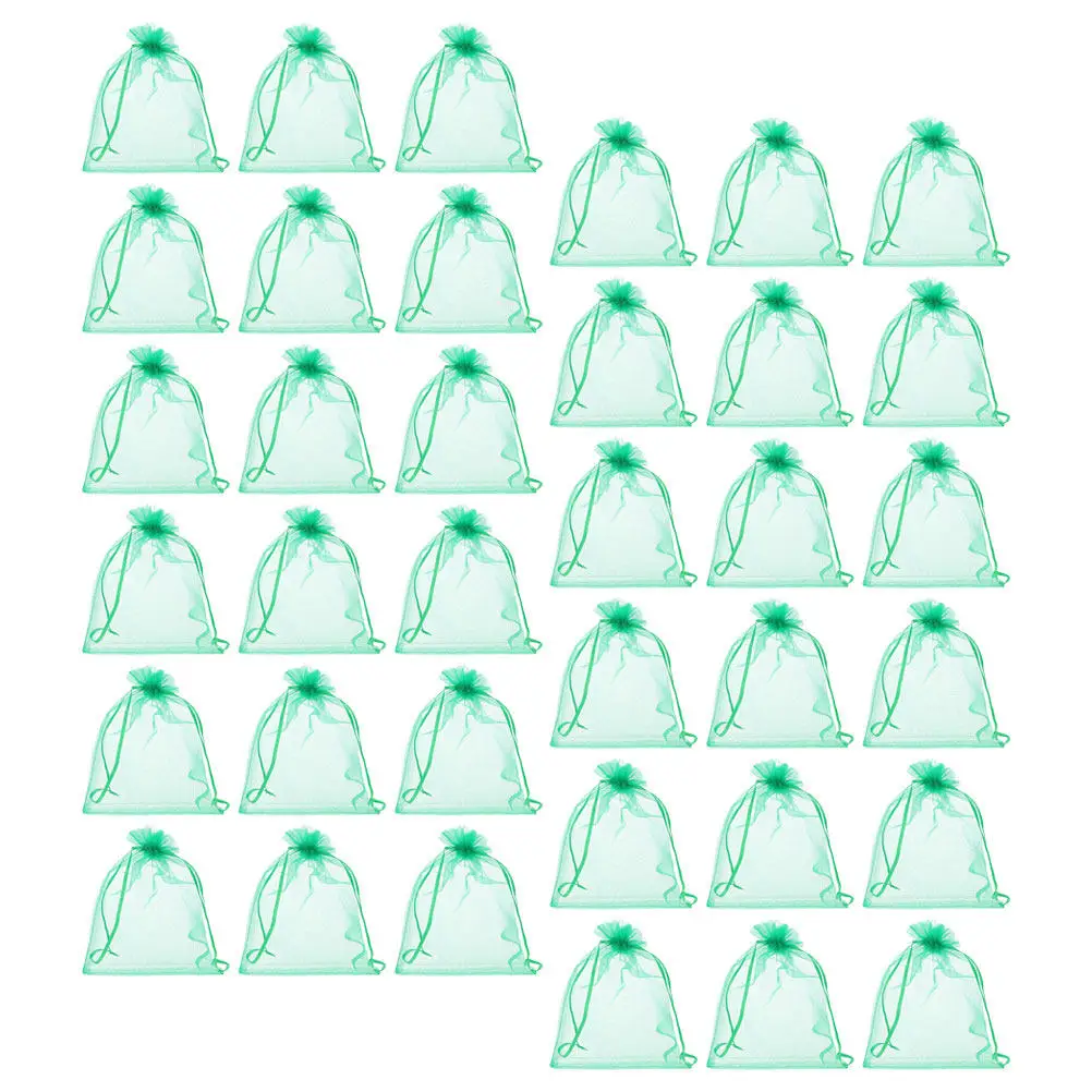 50 Bolsas de Malla Protectora para Frutas con Cordón, Reutilizables y Transpirables, para Uvas, Naranjas y Árboles Frutales