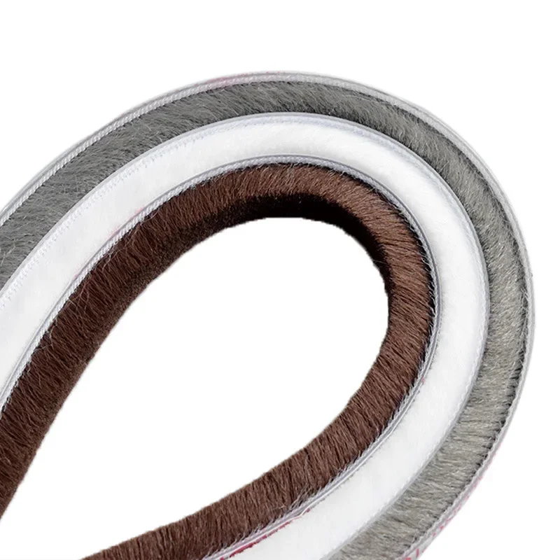 5M Self-adhesive Sealing Wind-proof Brush Strip For Home Door Window Sound Insulation Strip Gasket Sliding Wardrobe door sealing