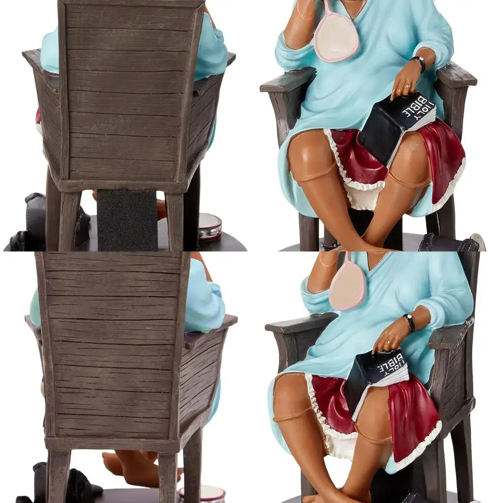 

Фигурка афроамериканской «Один больше дня, Господа» — искусство бабушки из сердечного фетра на День матери и домашний декор