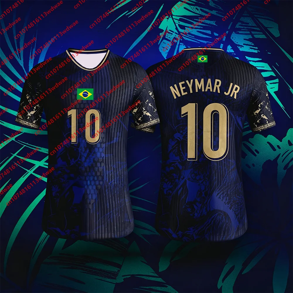2026 Brazil Football Training Kit Classic Jersey Quick-Drying Neymar 10 Jersey Brazil National Suit Player Version Kid Tee