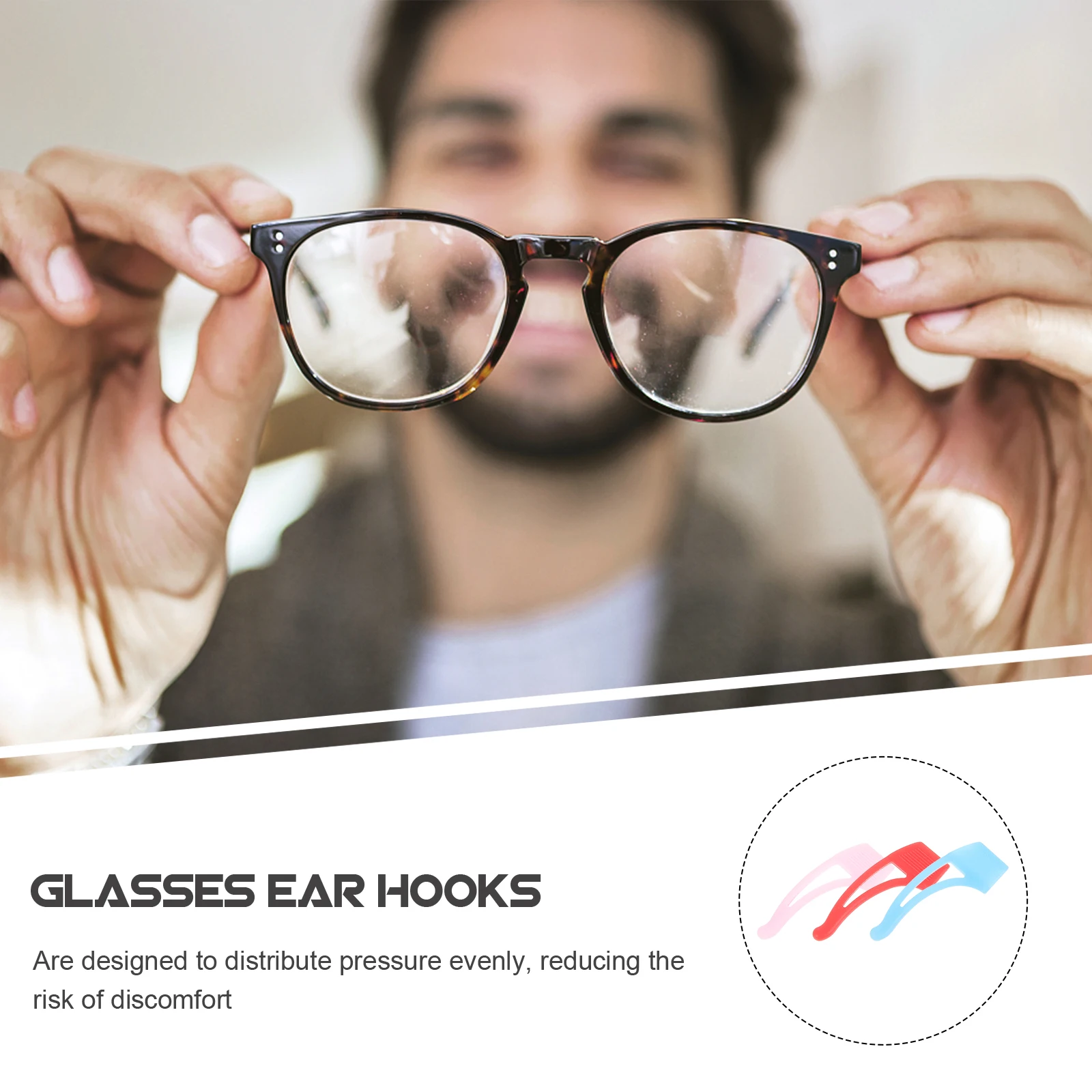 

15 Pairs Anti-slip Ear Hooks Glasses Sleeves Eyeglasses Grippers Grips Portable Retainer Silica Gel