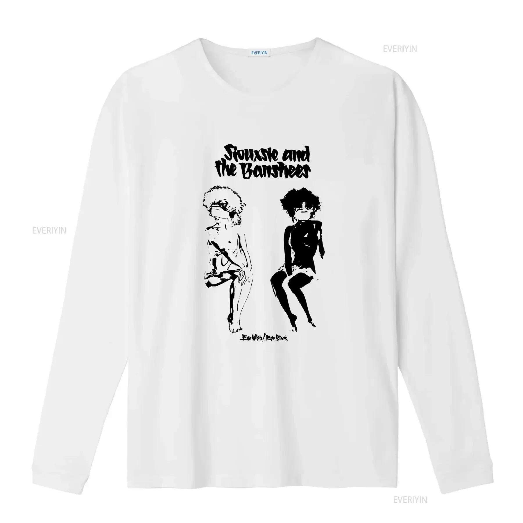 Siouxsie and the Banshees Black White T Shirt Funny S 5XL 1K0424 vintage Washed Unisex designer clothes Slightly homme