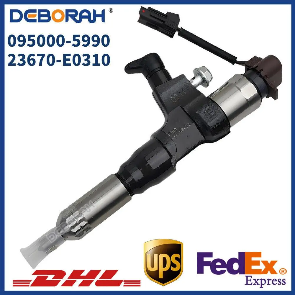 

095000-5990 Diesel Fuel Injector Assembly 23670-E0310 For Hino J05D Truck 500