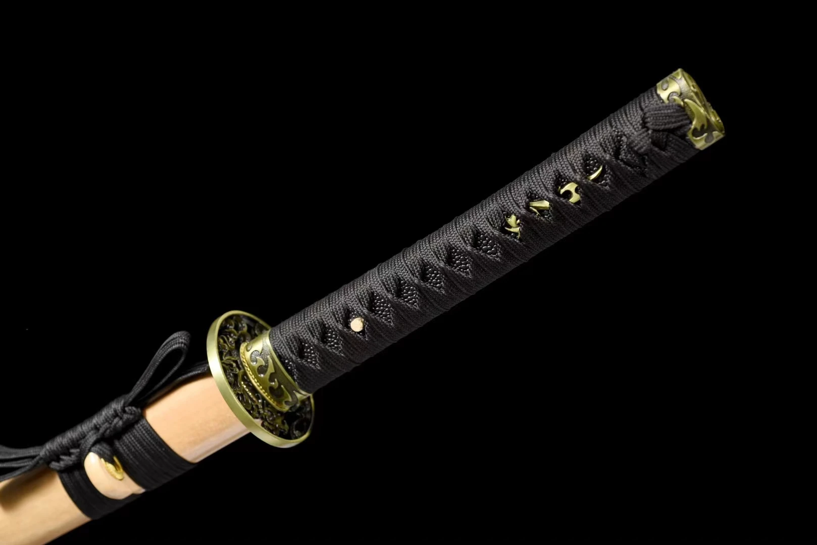 A Set Dragon Guard For Japanese Samurai Katana/Wakizashi Sword Handle Accessory Tsuba+Menuki+Fuchi+Kashira+Habaki+Seppa Fittings - view 2