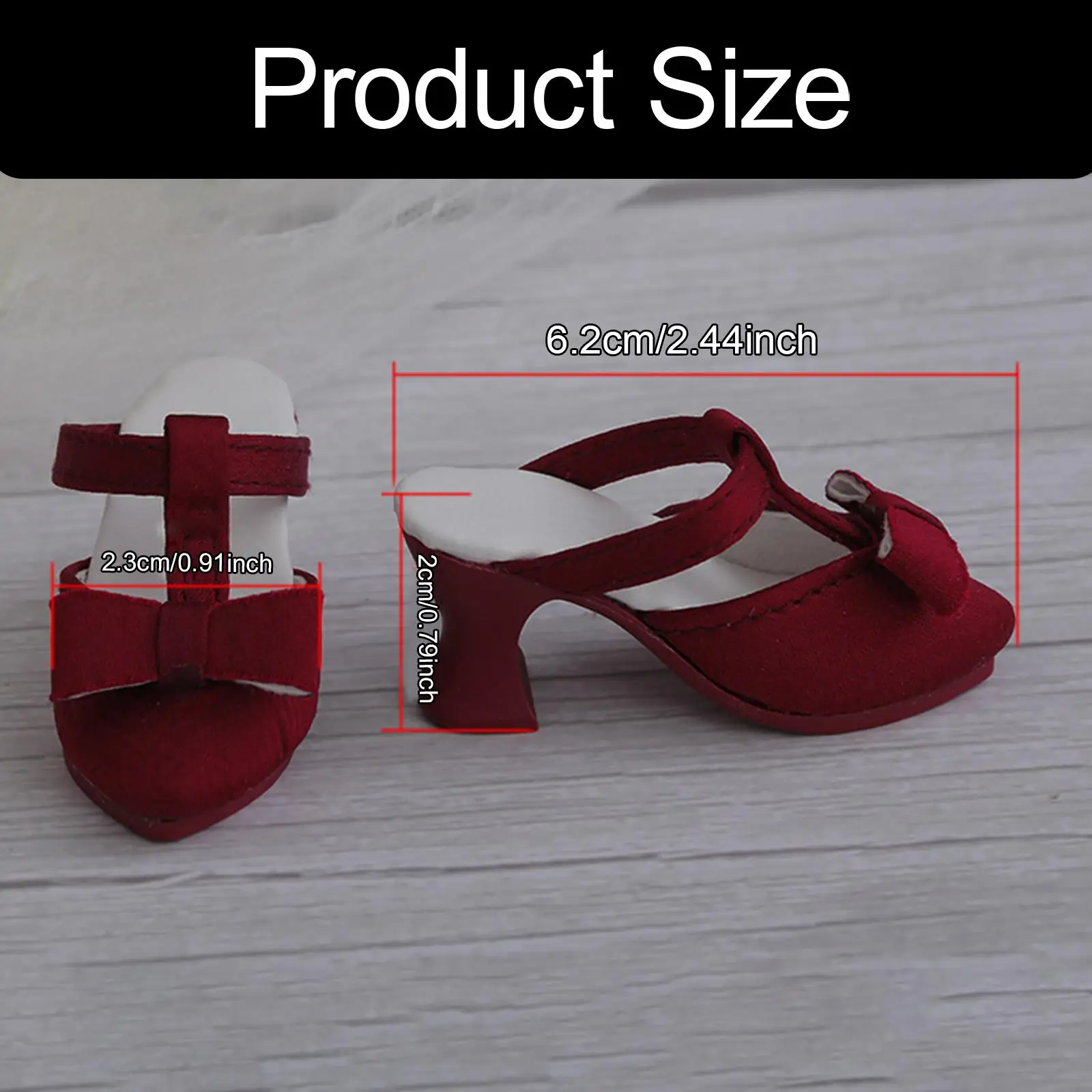 

Туфли-сандалии для кукол BJD 1/4, на высоком каблуке, из смолы и замши, в стиле принцессы, аксессуары для модного гардероба кукол-девочек