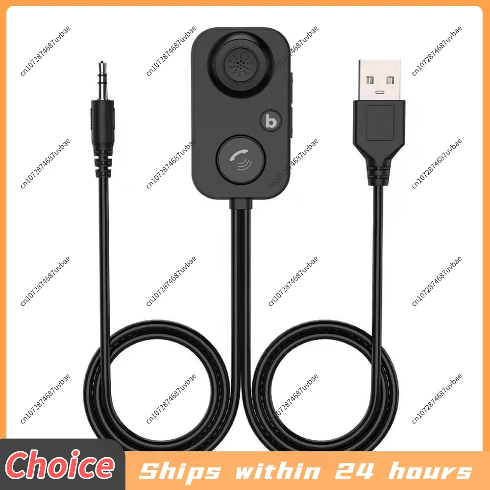 Wireless Car Adapter Bluetooth-Compatible Audio 3.5mm USB FM Modulator MP3 Player for Hands-Free Car Amplifier Speaker Headphone