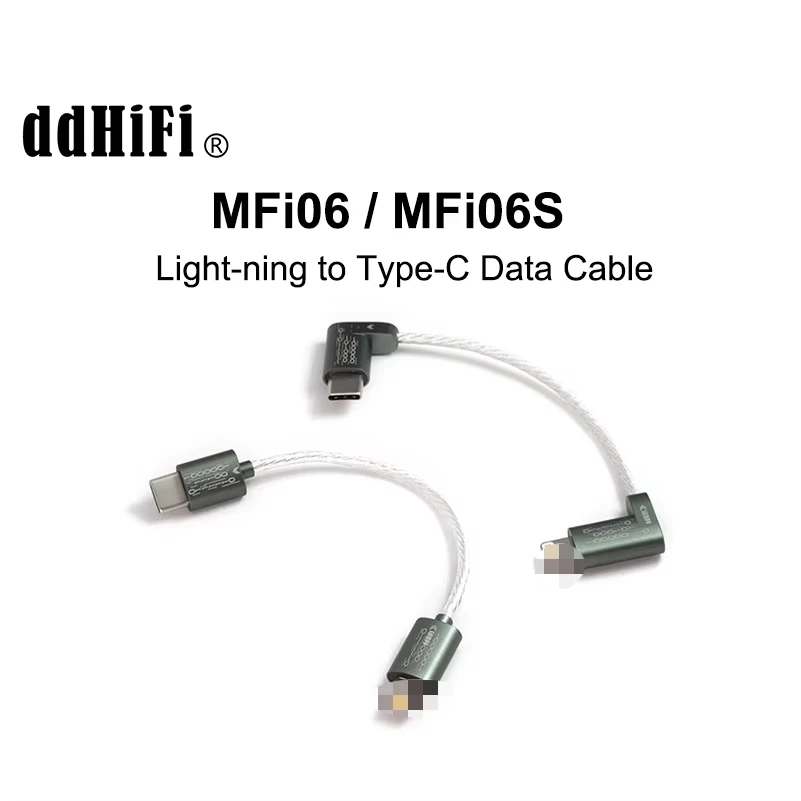 DD ddHiFi MFi06 MFi06S LT to Type C Data Cable for ios Device with USB-C Audio Devices