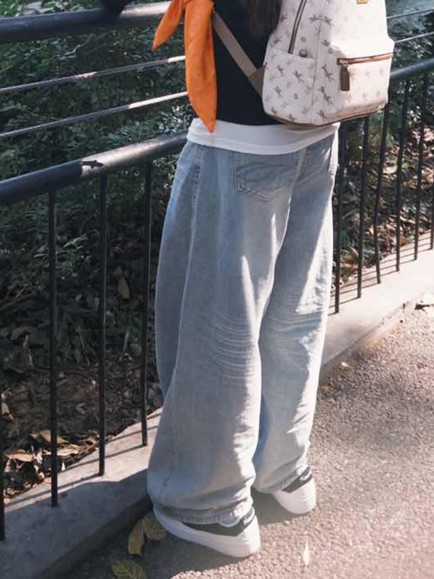 

Легкие джинсовые джинсы больших размеров в стиле ретро, женские зимние свободные узкие широкие брюки с высокой талией, прямые брюки, повседневные, однотонные