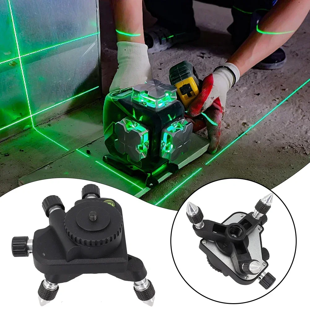 Laser Level Tripod Adjustable Rotation° Level Adapter Meter Bracket 12 Lines Self Leveling Line Holder Tool