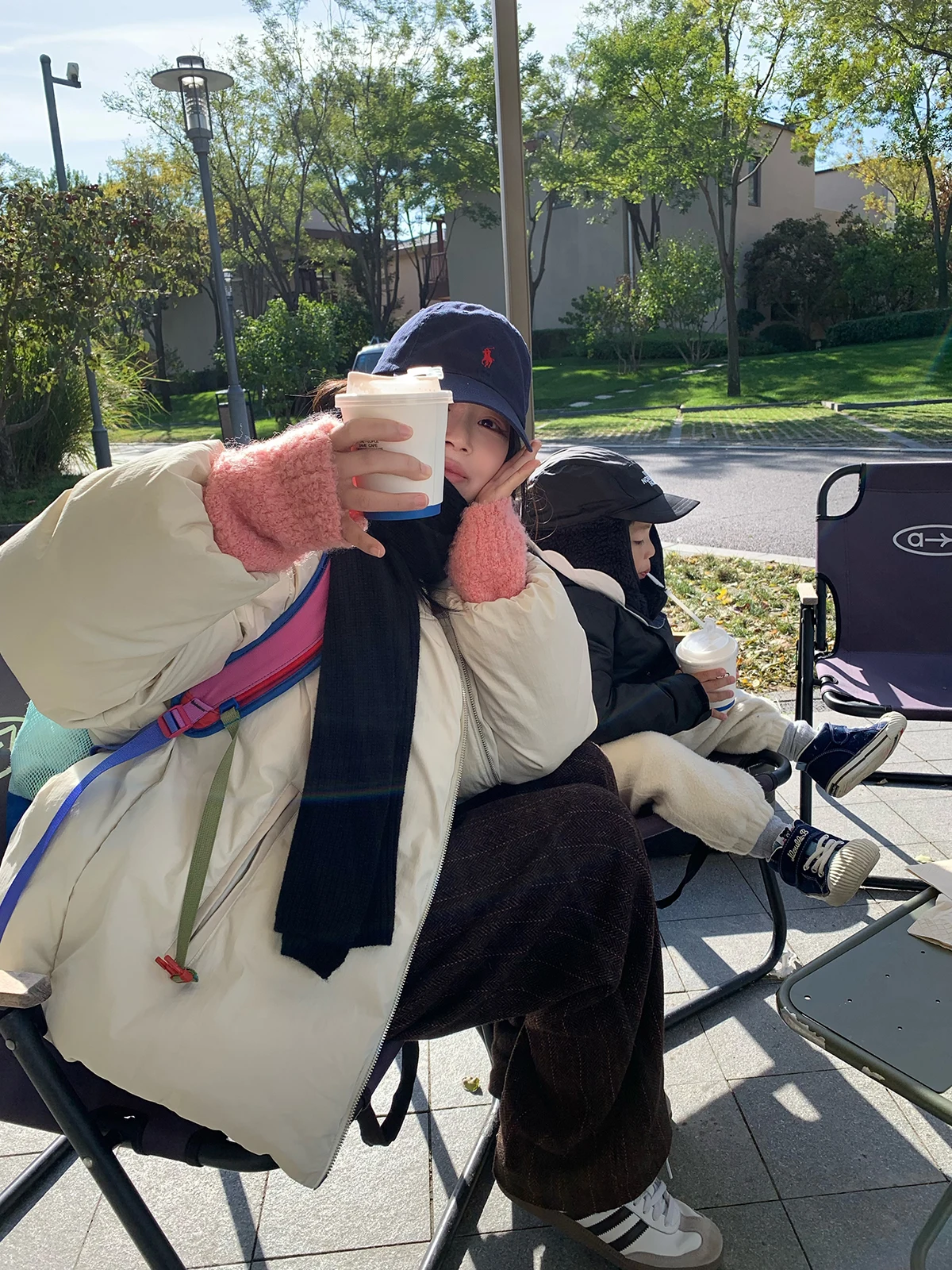 

SMALL Sfre Almond Milk Detachable Collar down Jaet 2024 New Autumn Winter Outerwear Commute Sle Long Sve Warm