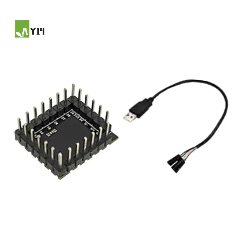 

AY14-RP2350-Core-A для Raspberry Pi Pico 2, макетная плата с отверстиями для штампов RP2350, многофункциональный двухъядерный процессор