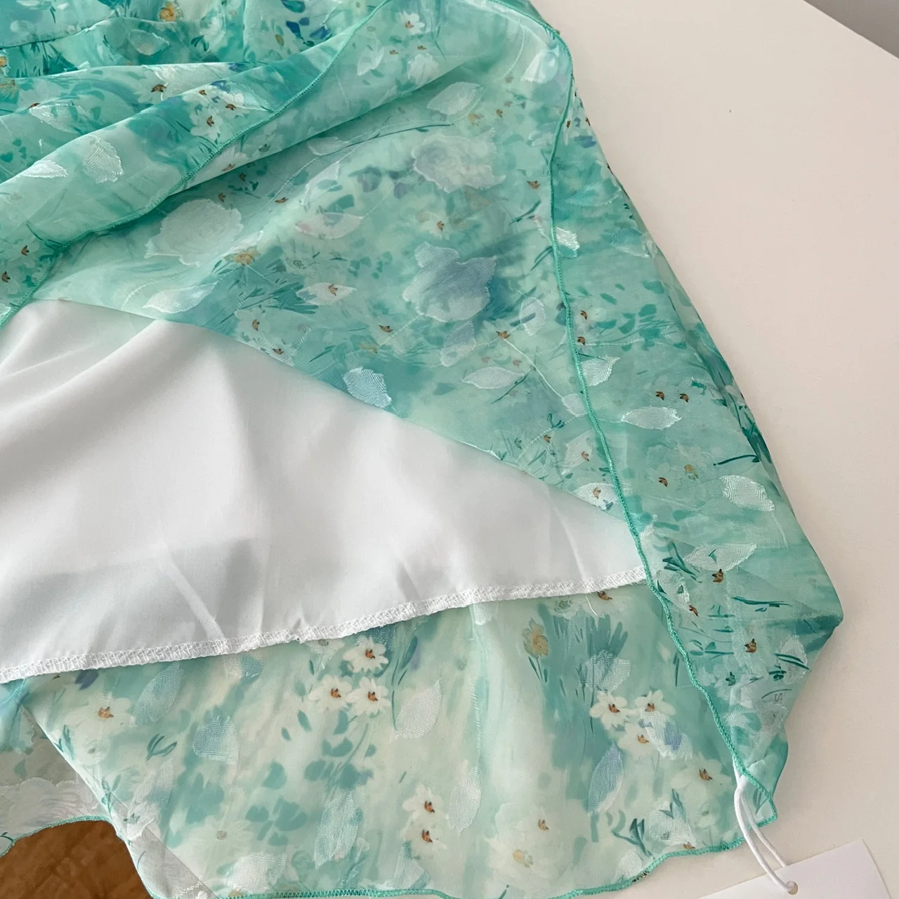 여름 섹시 하이웨이스트 러플 플리츠 파티 드레스 보헤미안 빈티지 여성 그린 플로럴 엘레강스 백리스 휴가 슬립 롱 드레스