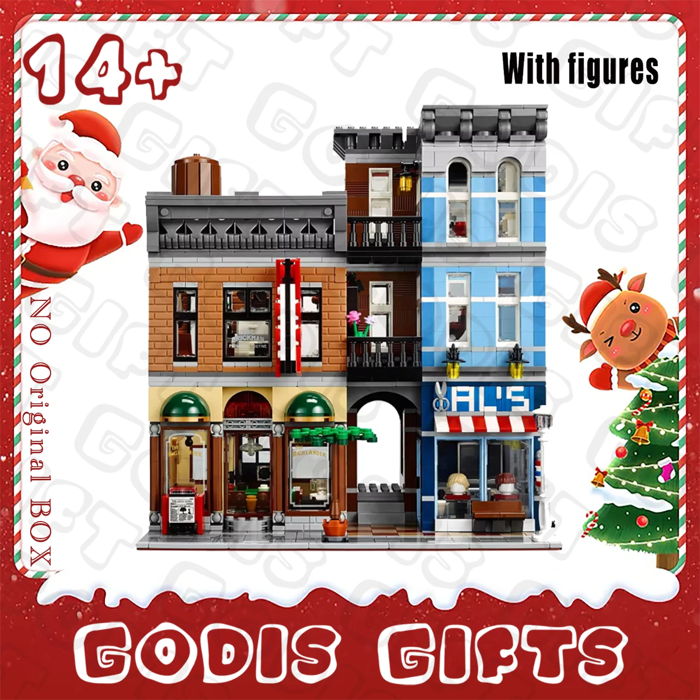 

New 2262PCS With 6 Figures Compatible 15011 10246 Detective's Office Building Blocks Bricks Kids Birthday Gifts City StreetView