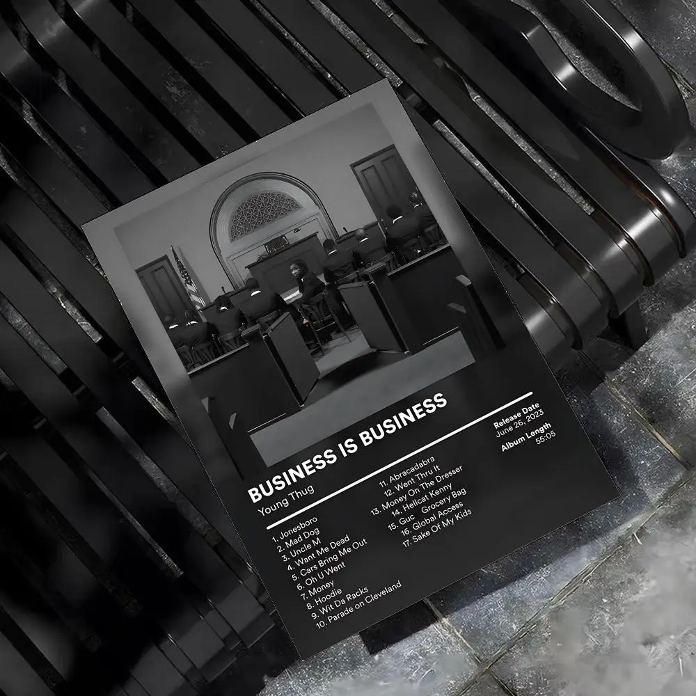 Y-Young Thug Rapper Sänger Poster für Zuhause, Wohnzimmer, Schlafzimmer, Bar, Flur, selbstklebende Wandkunst, Druck, wasserfest, ästhetische Dekoration – Detail 14