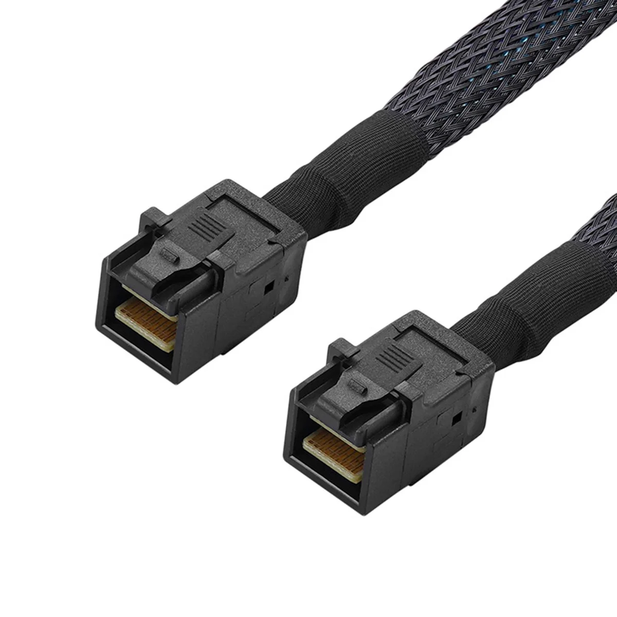 

Cablecc внутренний Mini SAS HD SFF-8643 to Mini SAS высокой плотности HD SFF-8643 кабель Raid для сервера данных 50 см