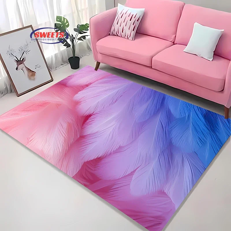 New Arrival! Feather Soft Carpet! Anti-slip Sound Insulation,Add Soft and Comfortable,Living Room Bedroom Office Can Be Used Mat