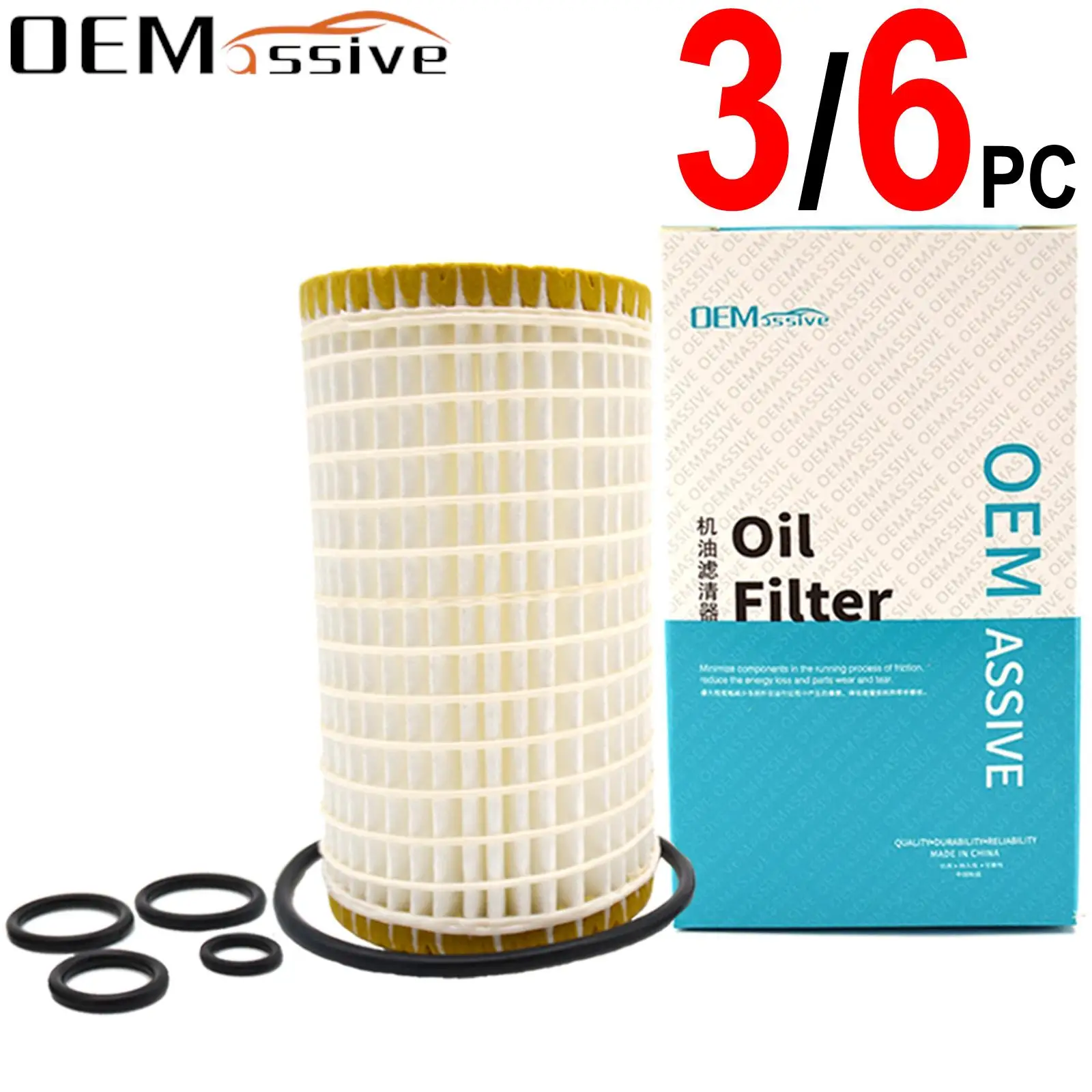 

3/6X Oil Filter For Benz G-Class W463 G320 G500 G55AMG M112.945 M113.962/982/993 3199CC 4996CC 5439CC Engine 1997 - 2017 2018