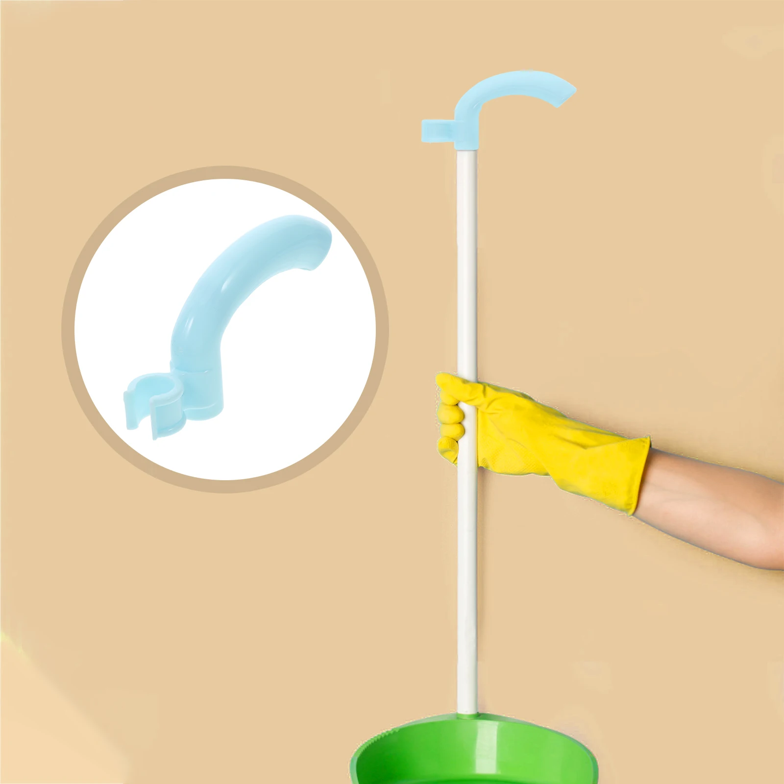 

10 Pcs Plastic Dustpan Handle Handles Grips Replacement Broom End Cap Thicken Gripper Sleeves