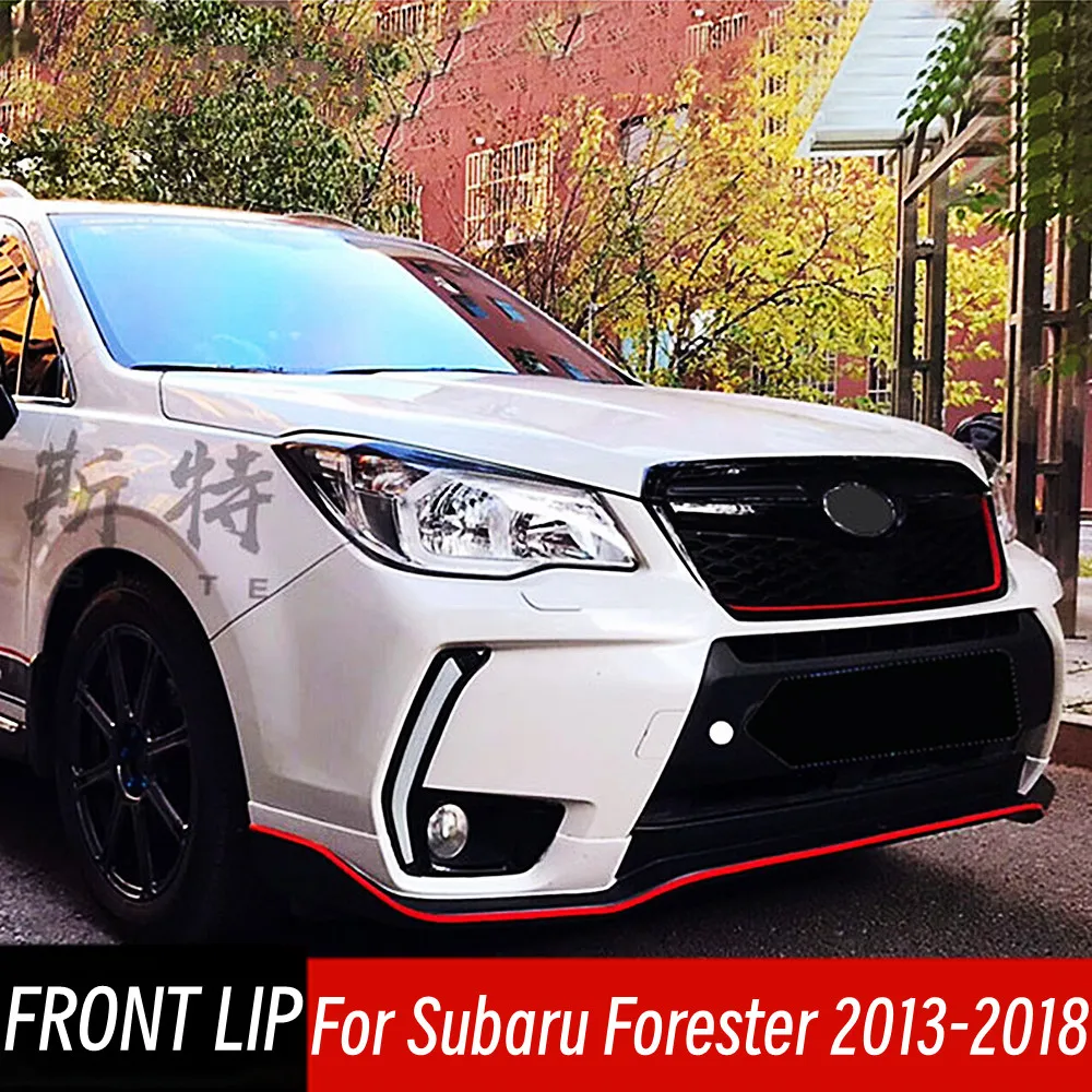 

For 2013 14 15 16 17 18 Subaru Forester Front Bumper Splitter Lip Spoiler Diffuser Guard Car Exterior Tuning Accessories Part