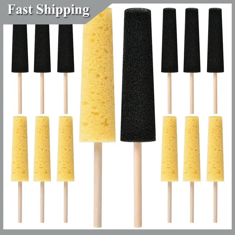 

A91P 12 Pcs Pottery Sponge For Clay, Throwing Stick Pottery Trimming Tools Texturing And Sculpting For Artist Shaping