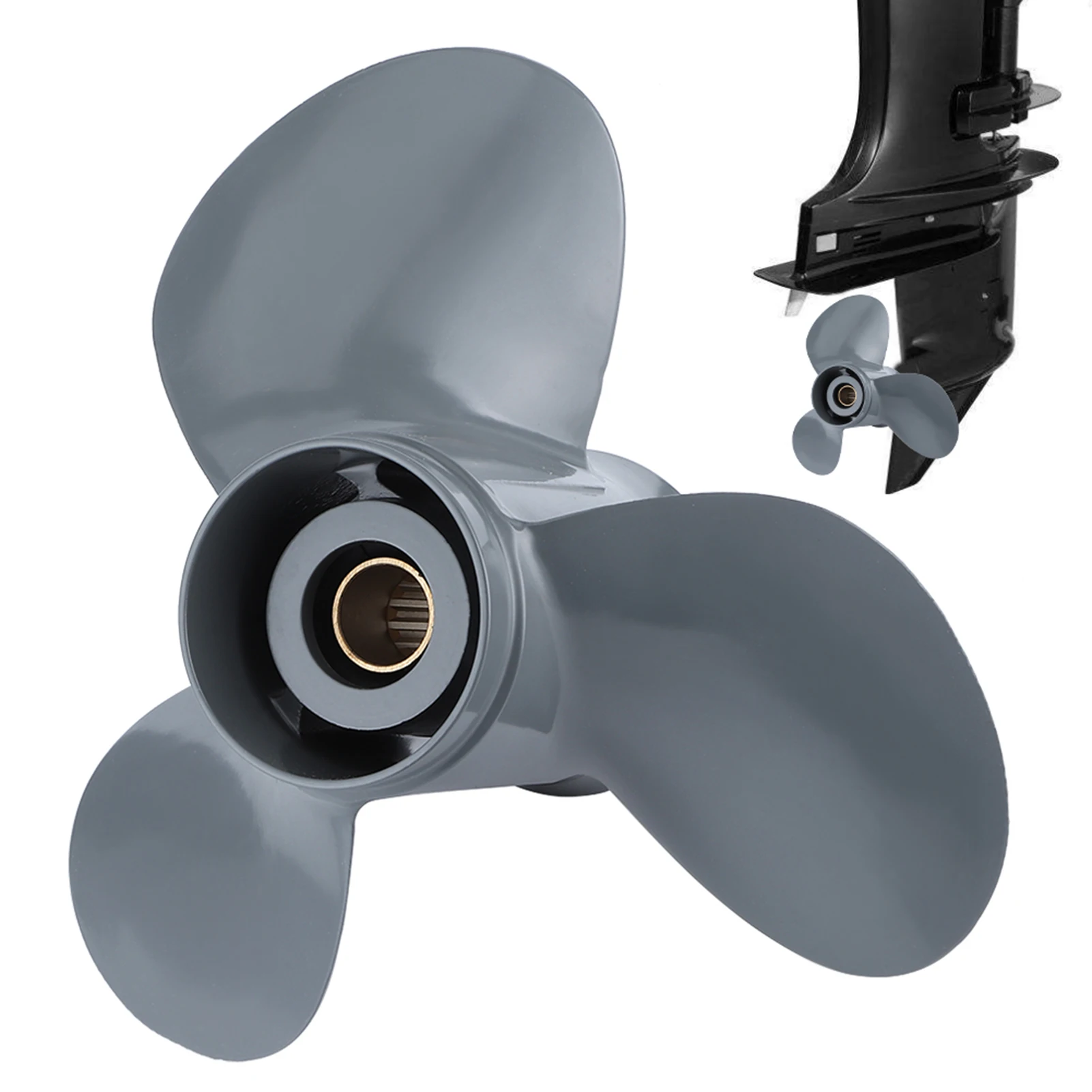 

Outboard Propeller 13 Spline Tooth 3 Blades 58130-ZV5-000ZA 11 1/4 x 13 Fit for Honda 35-60HP