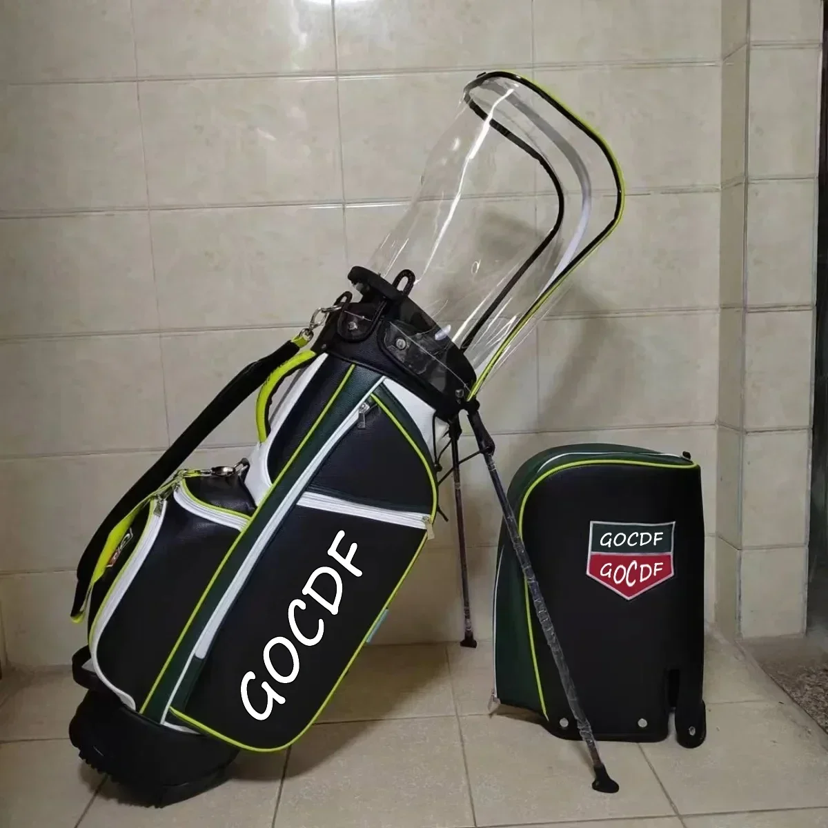 2024 neue Golf tasche Mode große Kapazität zwei Kappen Caddy Tasche Licht Trend Joint Fonds Golf Stand Tasche