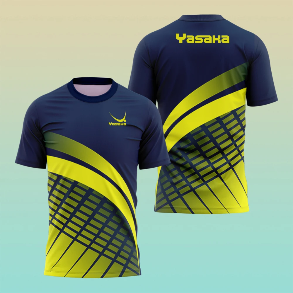 Fashion Table Tennis Training Shirt Summer Mens T Shirt Outdoor Tennis Uniforms Casual O Neck Short Sleeve Table Tennis Uniforms